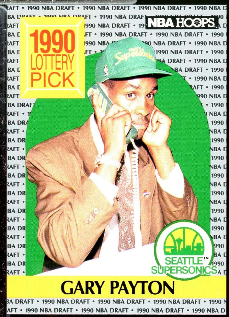 Gary Payton Rookie Card 1990-91 Hoops #391  Image 1