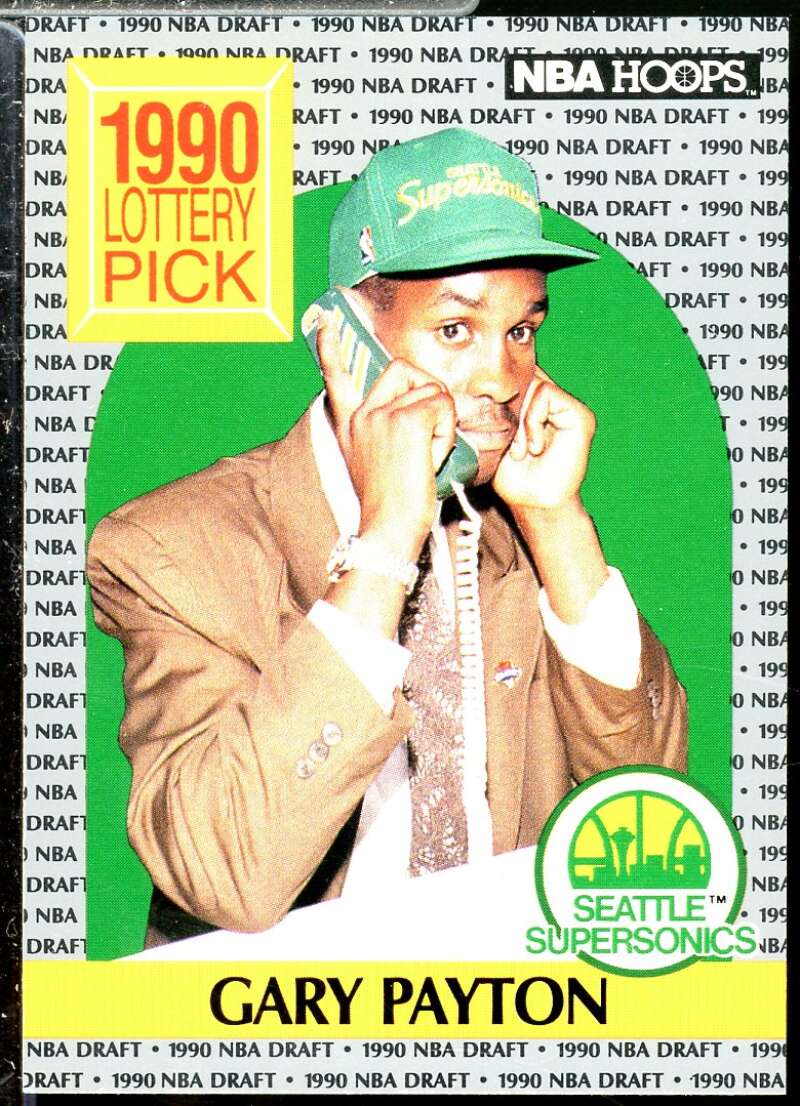 Gary Payton Rookie Card 1990-91 Hoops #391  Image 1