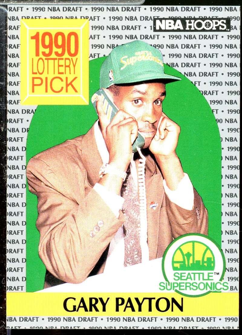 Gary Payton Rookie Card 1990-91 Hoops #391  Image 1