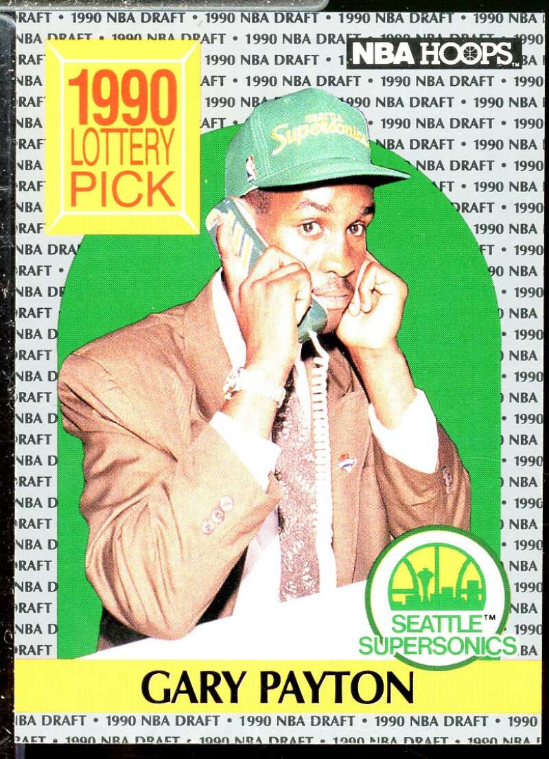 Gary Payton Rookie Card 1990-91 Hoops #391  Image 1