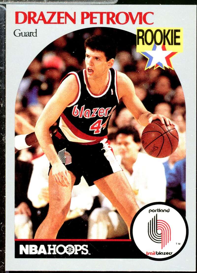 Drazen Petrovic Rookie Card 1990-91 Hoops #248  Image 1