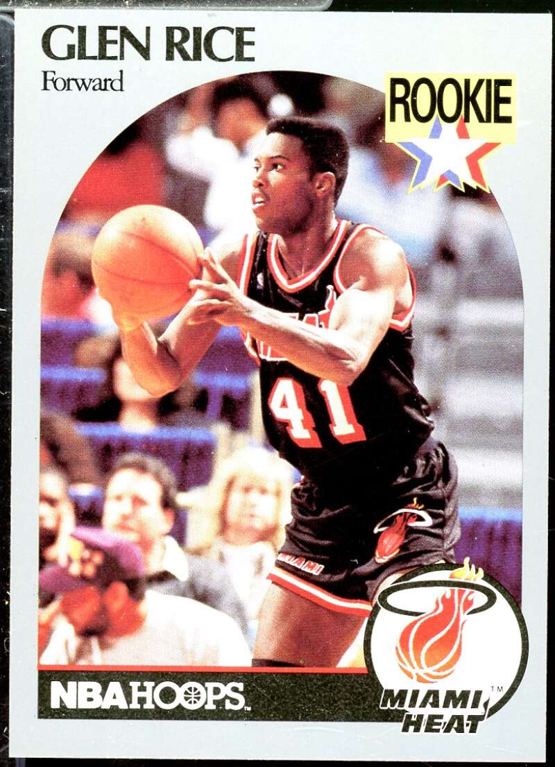 Glen Rice Rookie Card 1990-91 Hoops #168  Image 1