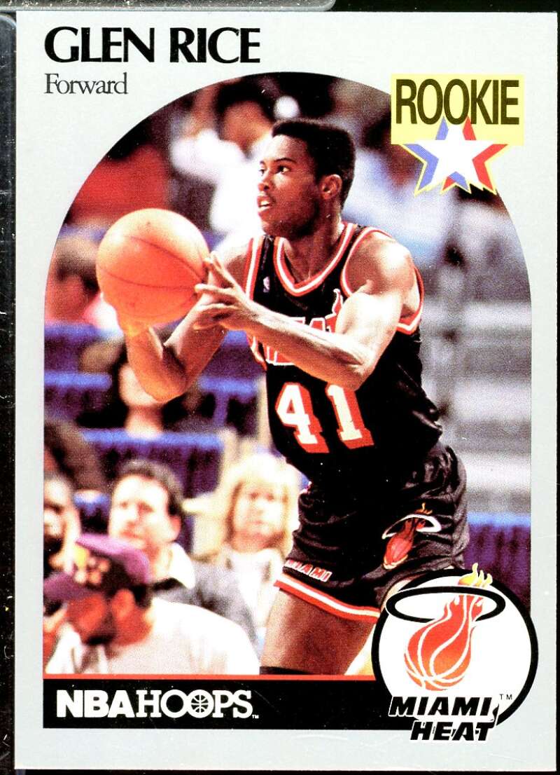 Glen Rice Rookie Card 1990-91 Hoops #168  Image 1