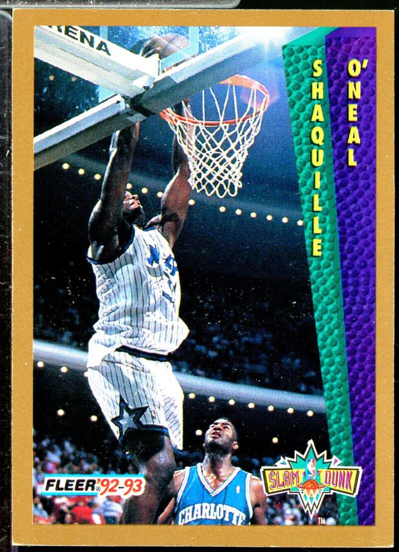 Shaquille O'Neal SD Rookie Card 1992-93 Fleer Tony's Pizza #68  Image 1