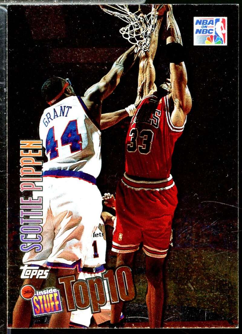 Scottie Pippen Card 1997-98 Topps Inside Stuff #IS8  Image 1
