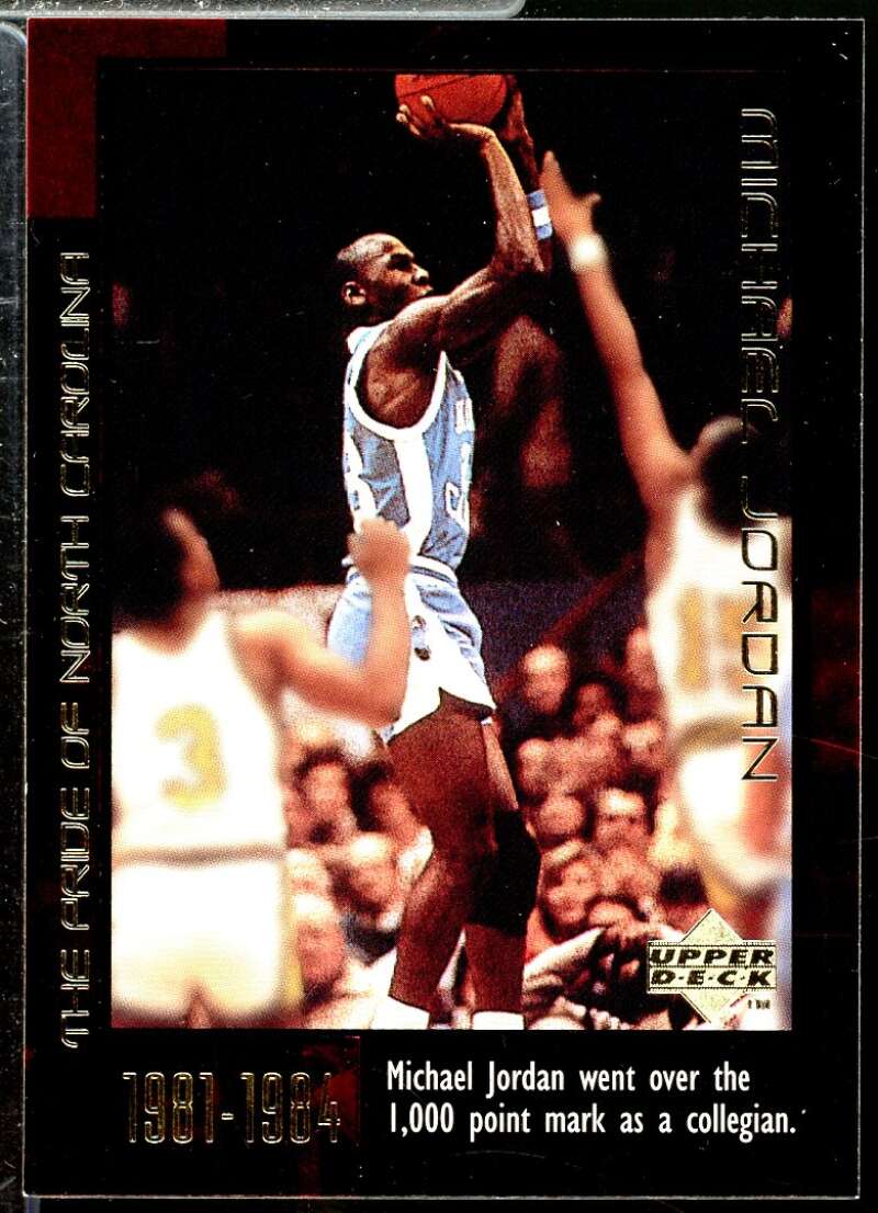Michael Jordan/Pride of NC Card 1999 Upper Deck Michael Jordan Career #7  Image 1