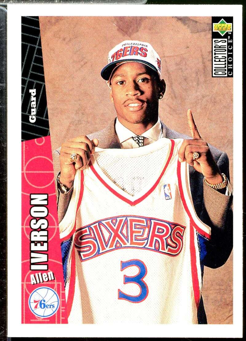 Allen Iverson Rookie Card 1996-97 Collector's Choice #301  Image 1