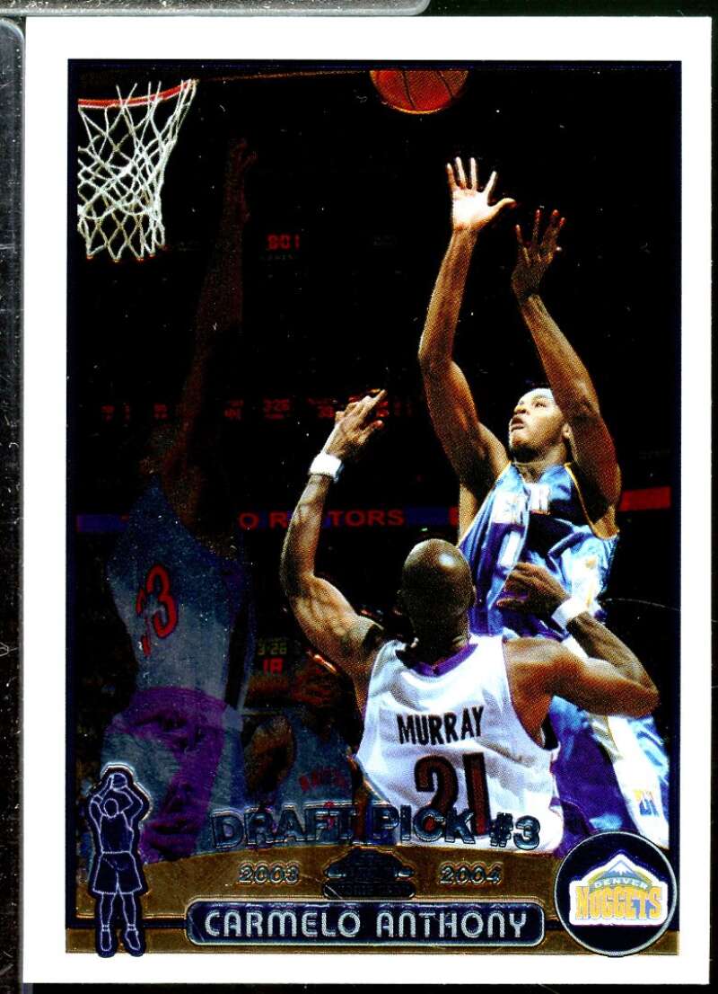 Carmelo Anthony Rookie Card 2003-04 Topps Chrome #113  Image 1