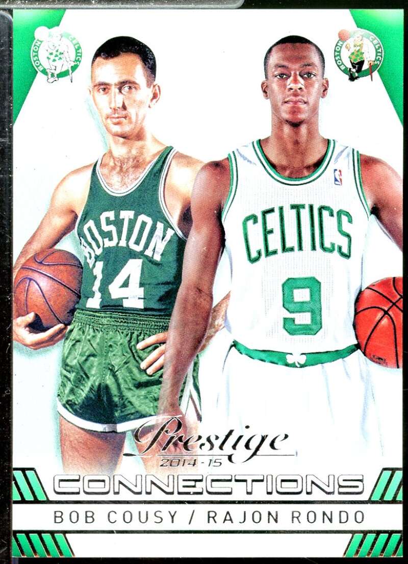 Bob Cousy/Rajon Rondo Card 2014-15 Prestige Connections #3  Image 1
