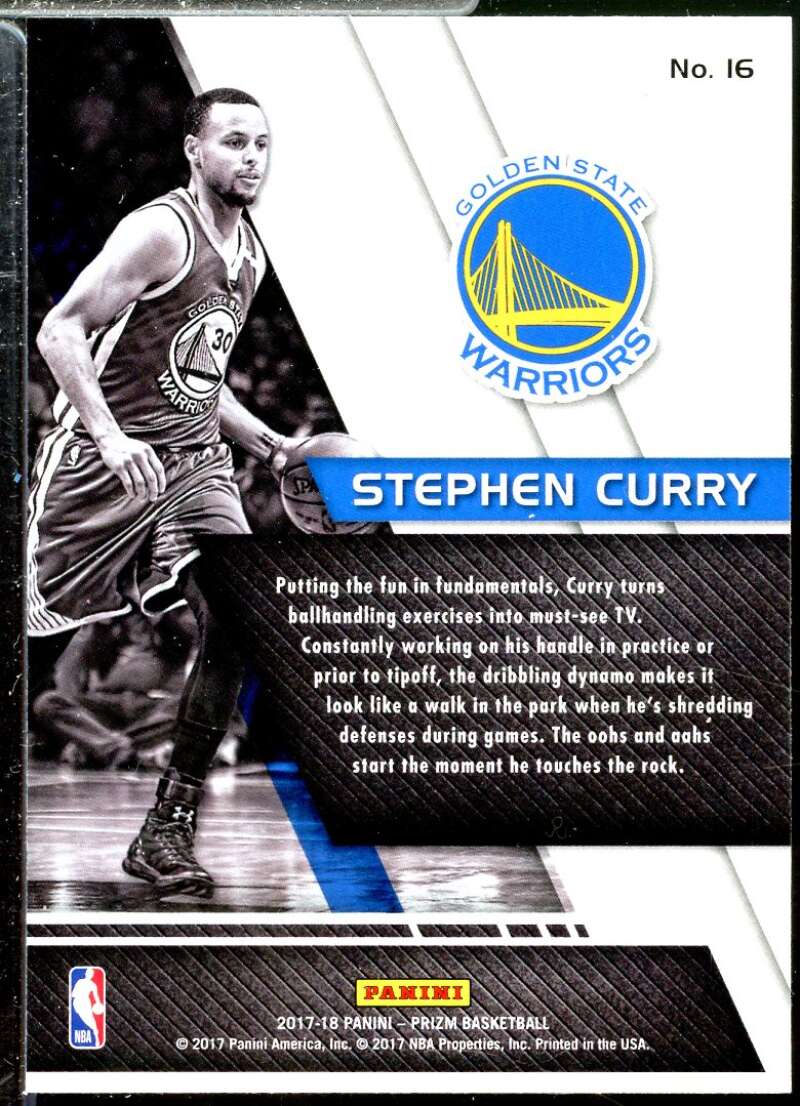 Stephen Curry Card 2017-18 Panini Prizm Fundamentals #16  Image 2
