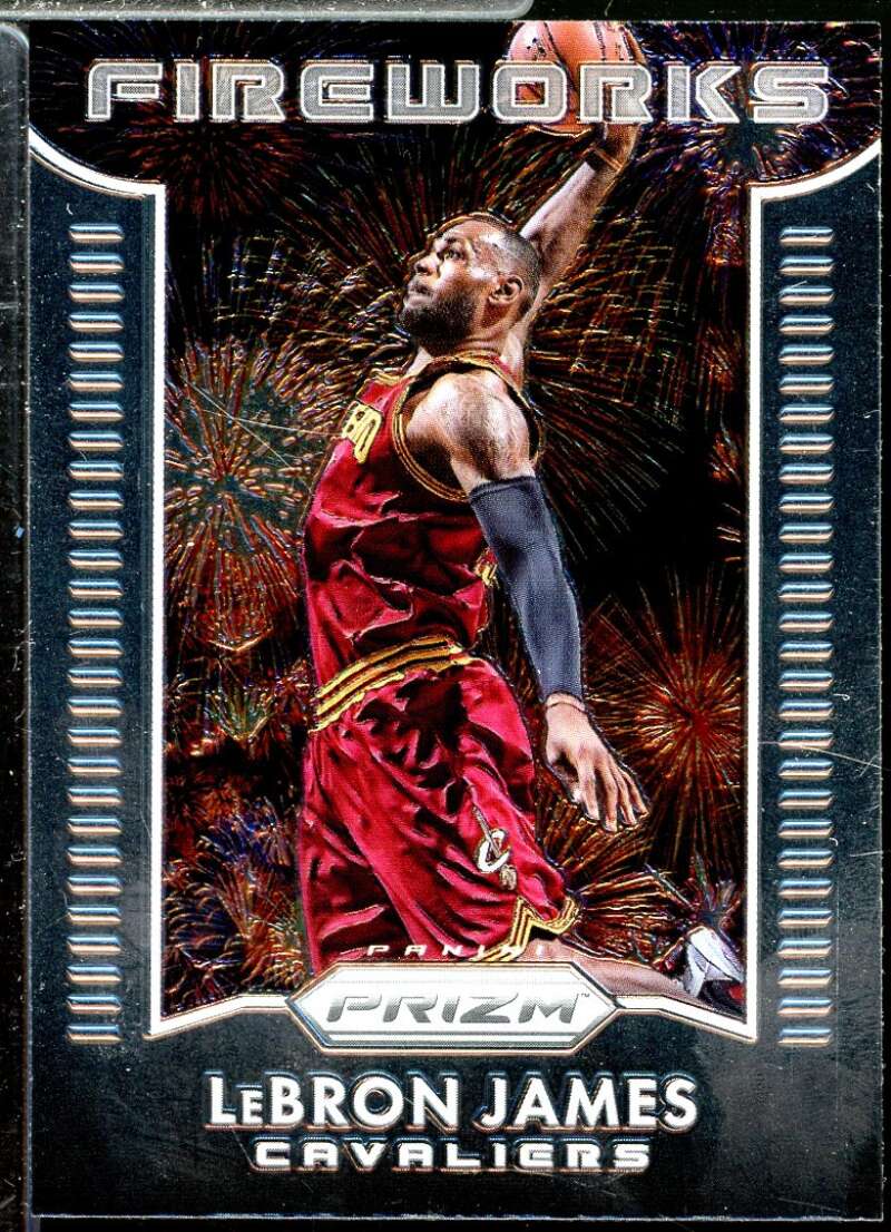 LeBron James Card 2015-16 Panini Prizm Fireworks #9  Image 1