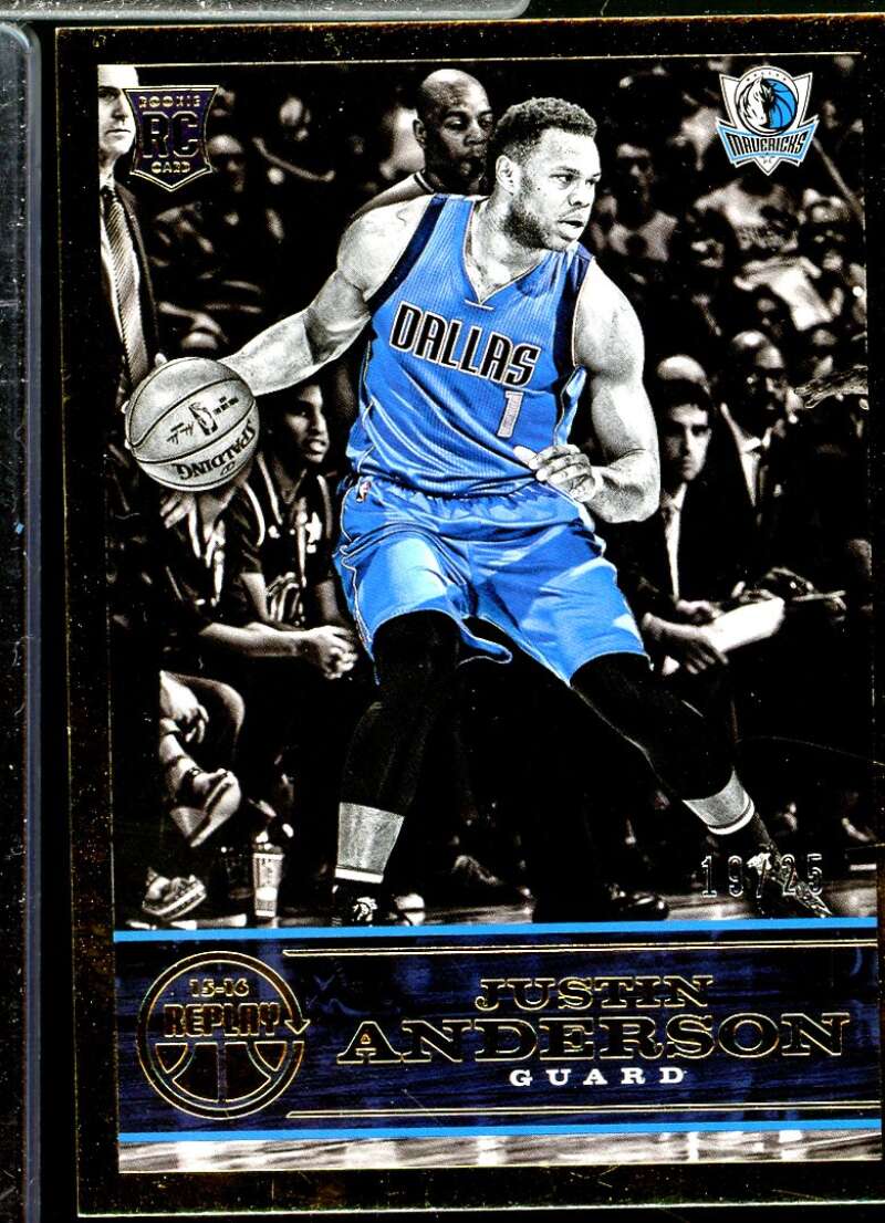 Justin Anderson Card 2015-16 Panini Replay Gold (19/25) #21  Image 1