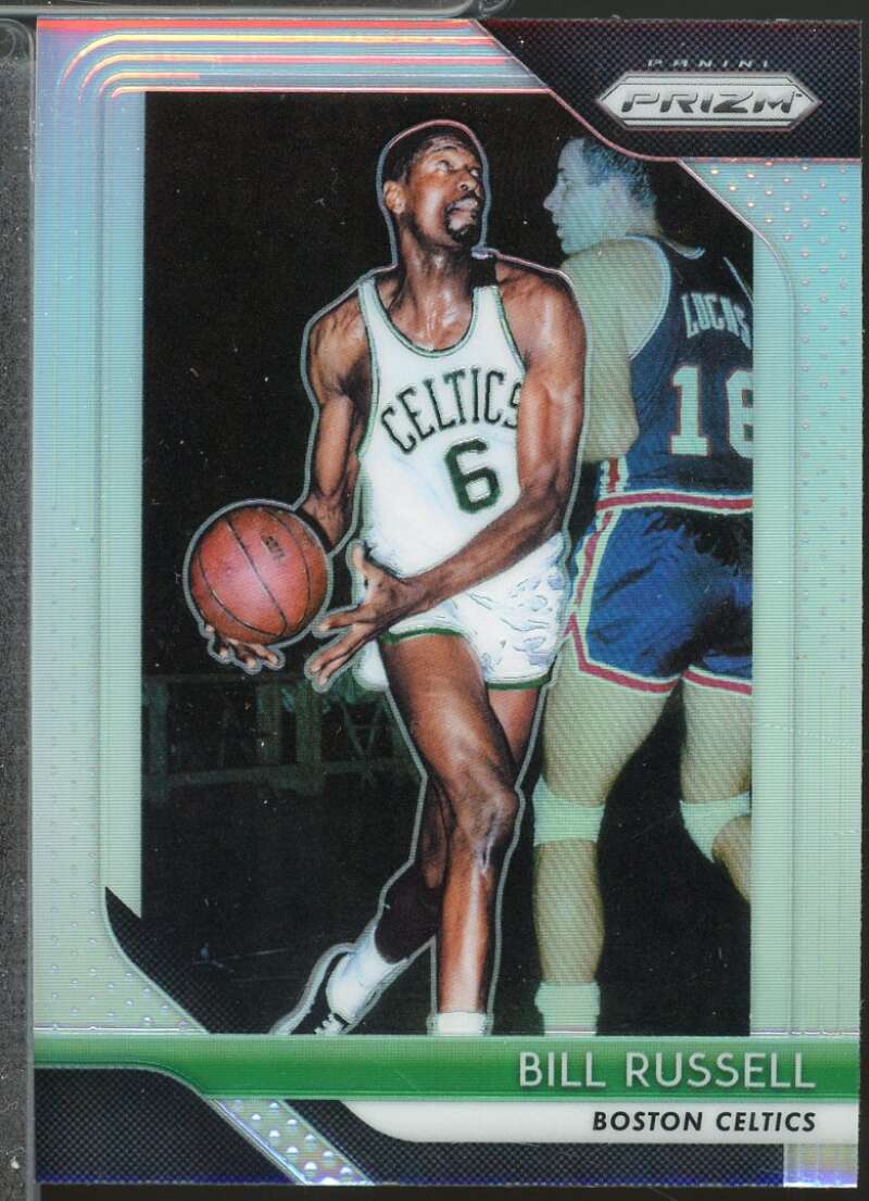 Bill Russell Card 2018-19 Panini Prizm Prizms Silver #25  Image 1