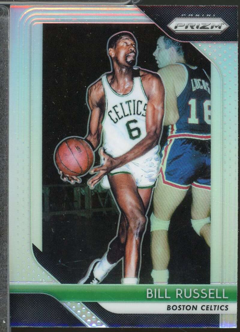 Bill Russell Card 2018-19 Panini Prizm Prizms Silver #25  Image 1