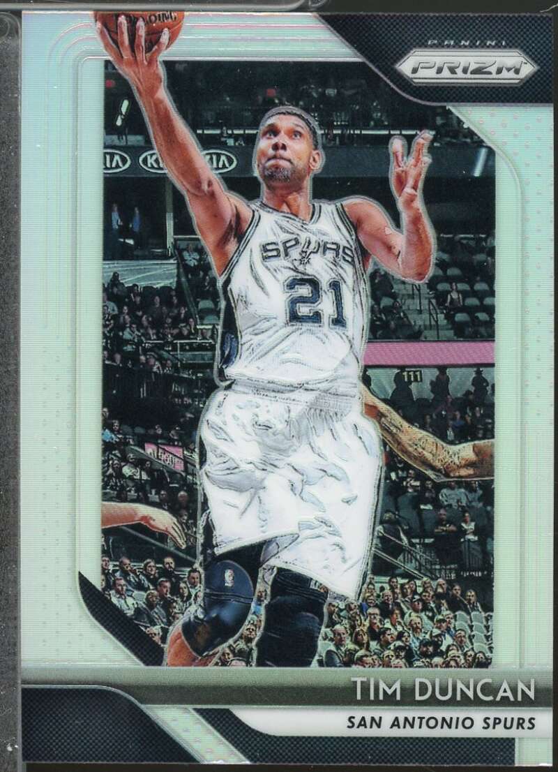 Tim Duncan Card 2018-19 Panini Prizm Prizms Silver #225  Image 1