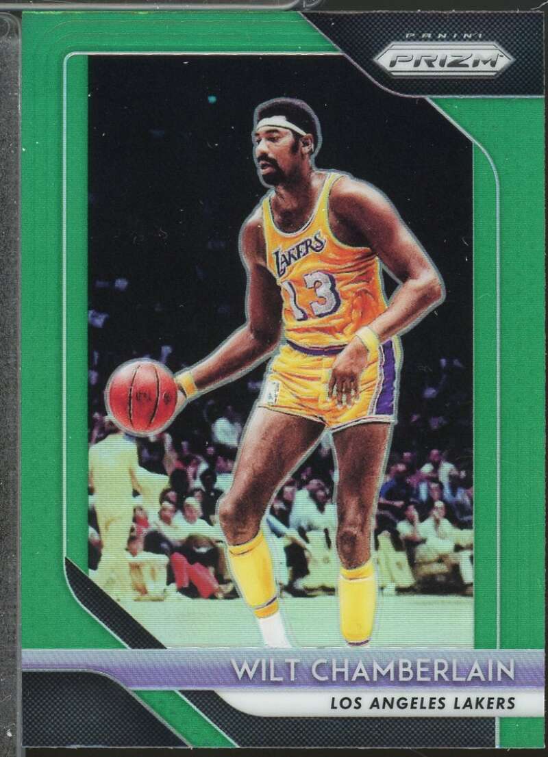 Wilt Chamberlain Card 2018-19 Panini Prizm Prizms Green #205  Image 1