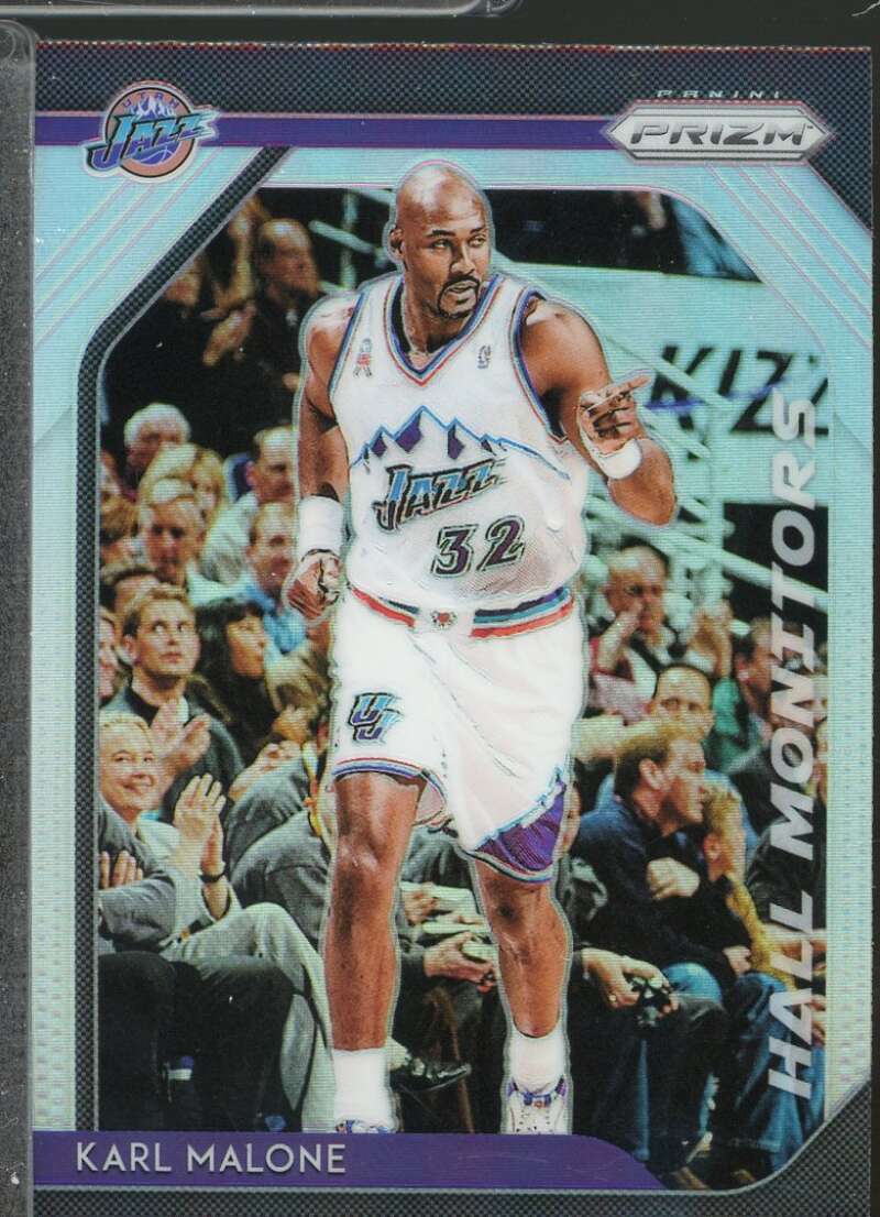 Karl Malone Card 2018-19 Panini Prizm Hall Monitors Prizms Silver #5  Image 1