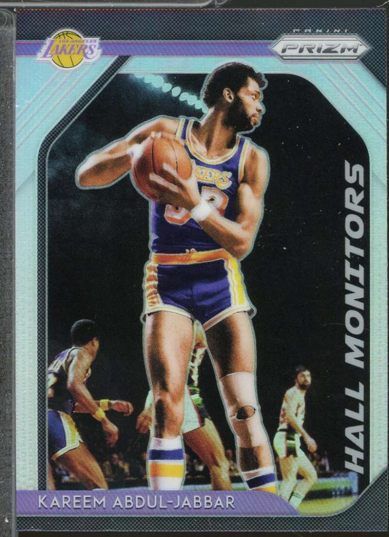 Kareem Abdul-Jabbar Card 2018-19 Panini Prizm Hall Monitors Prizms Silver #9  Image 1