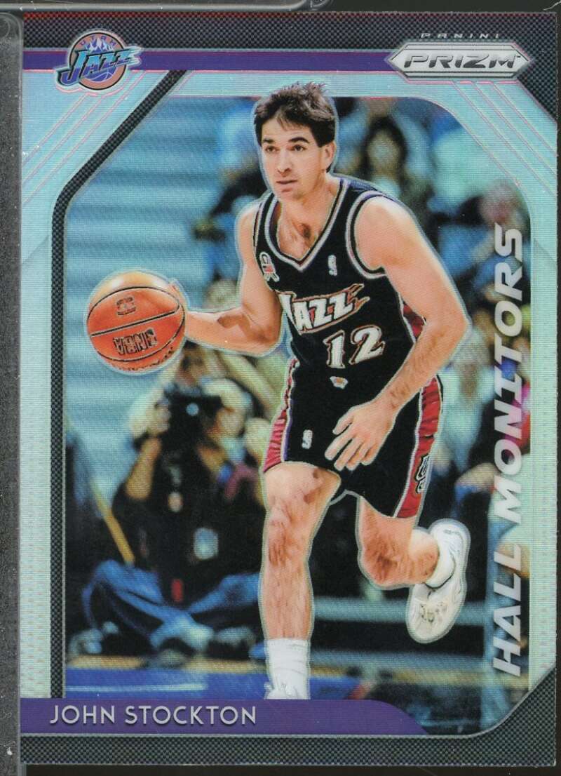 John Stockton Card 2018-19 Panini Prizm Hall Monitors Prizms Silver #7  Image 1