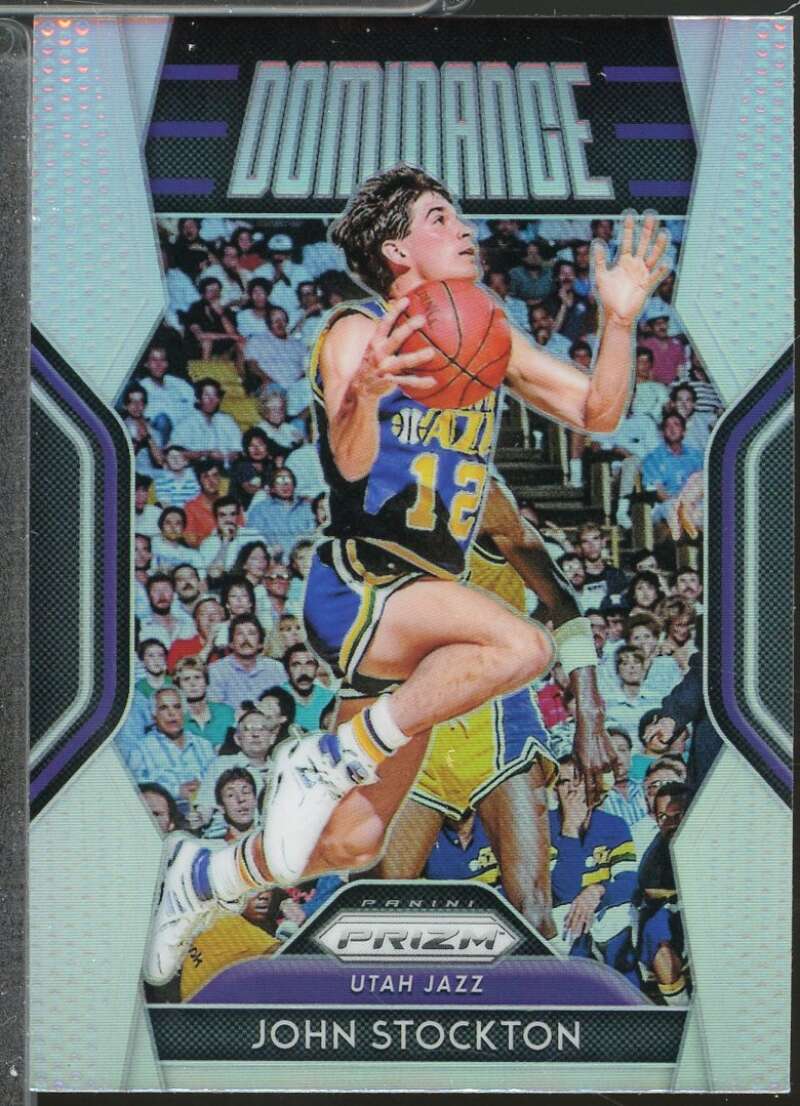 John Stockton Card 2018-19 Panini Prizm Dominance Prizms Silver #15  Image 1