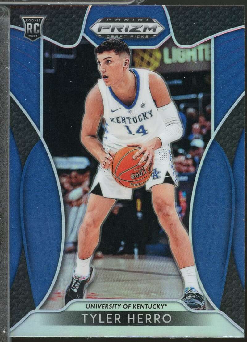 Tyler Herro rookie Card 2019-20 Panini Prizm Draft Picks Prizms Blue #79  Image 1