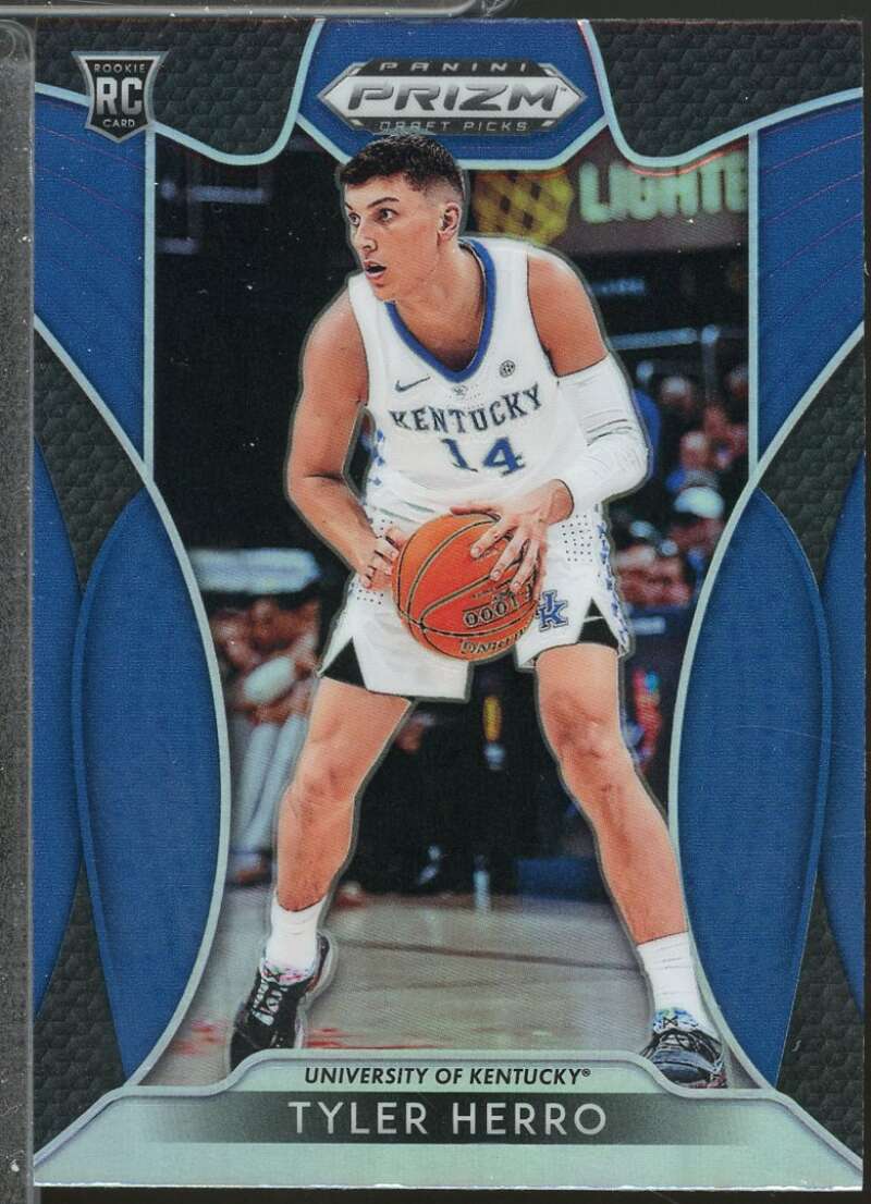 Tyler Herro rookie Card 2019-20 Panini Prizm Draft Picks Prizms Blue #79  Image 1