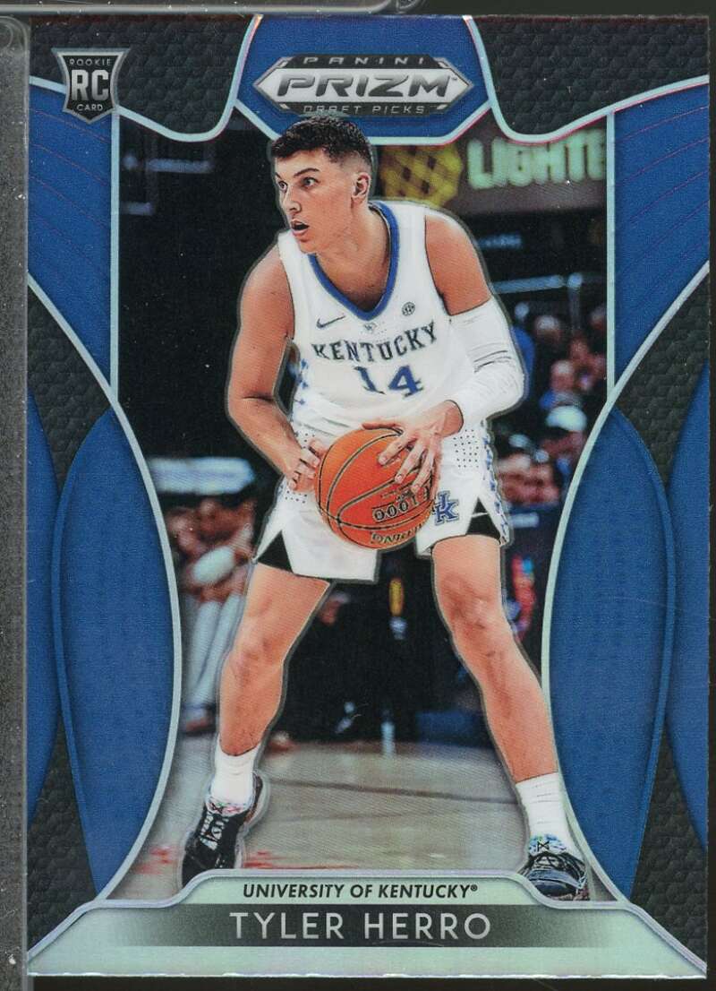 Tyler Herro rookie Card 2019-20 Panini Prizm Draft Picks Prizms Blue #79  Image 1