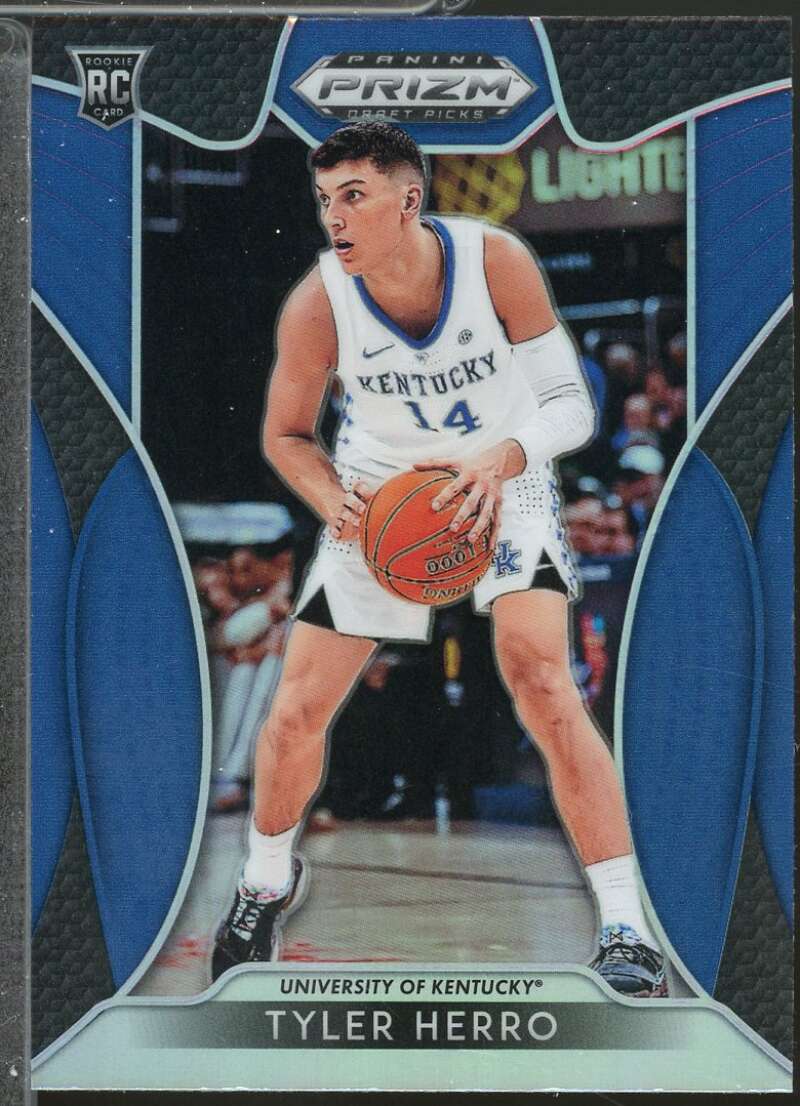 Tyler Herro rookie Card 2019-20 Panini Prizm Draft Picks Prizms Blue #79  Image 1