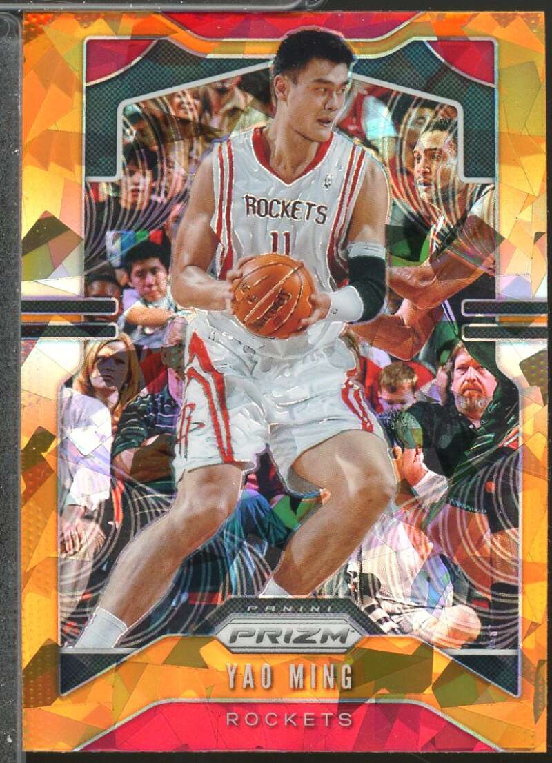 Yao Ming Card 2019-20 Panini Prizm Prizms Orange Ice #7  Image 1