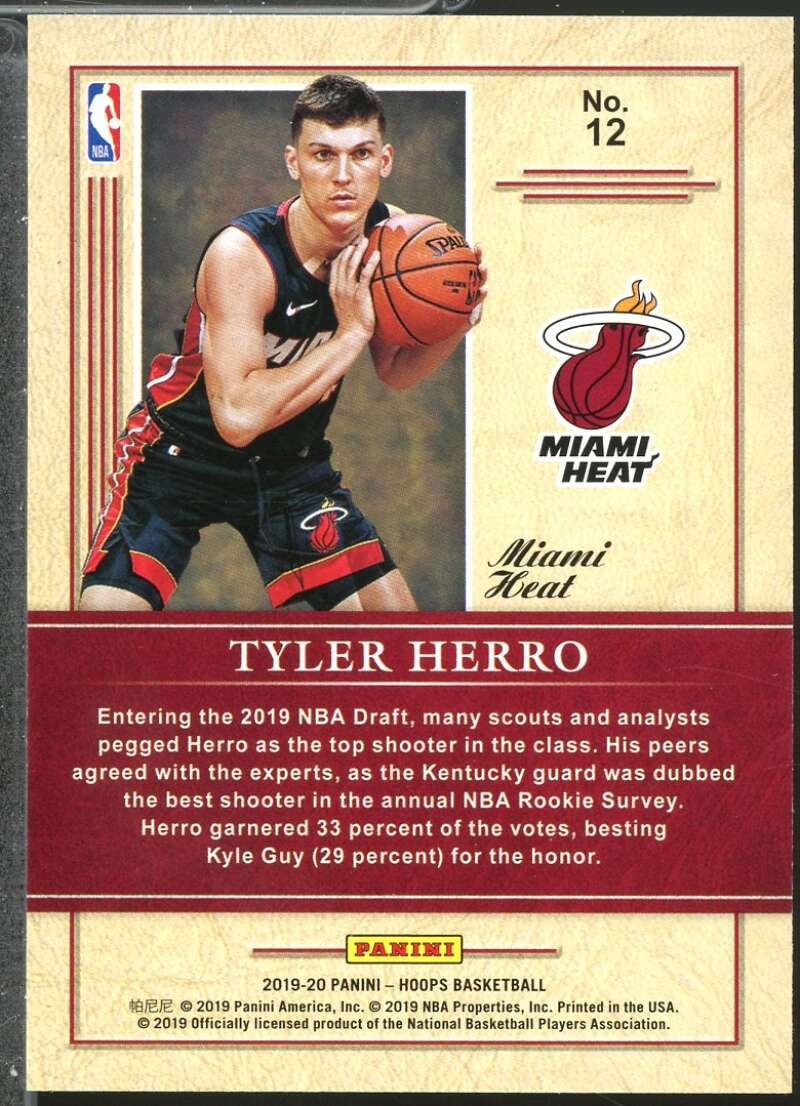 Tyler Herro rookie Card 2019-20 Hoops Class of 2019 Holo #12  Image 2