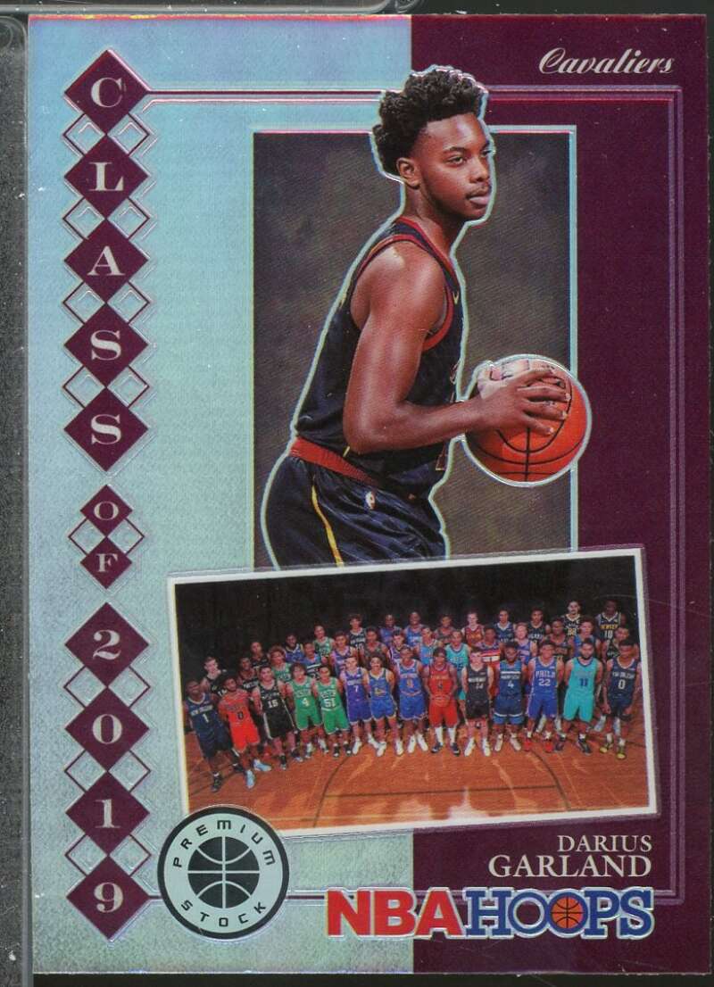 Darius Garland rookie Card 2019-20 Hoops Premium Stock Class of 2019 Holo #2  Image 1