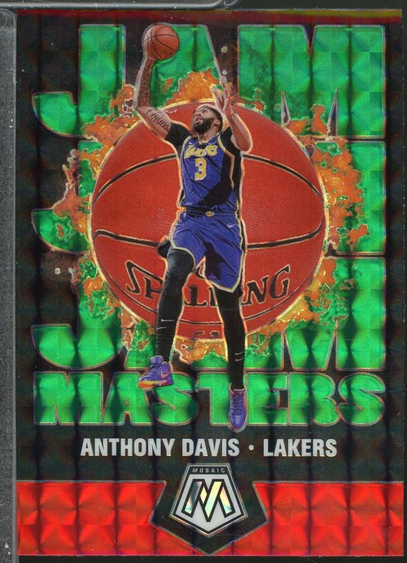 Anthony Davis Card 2019-20 Panini Mosaic Jam Masters Mosaic Green #17  Image 1