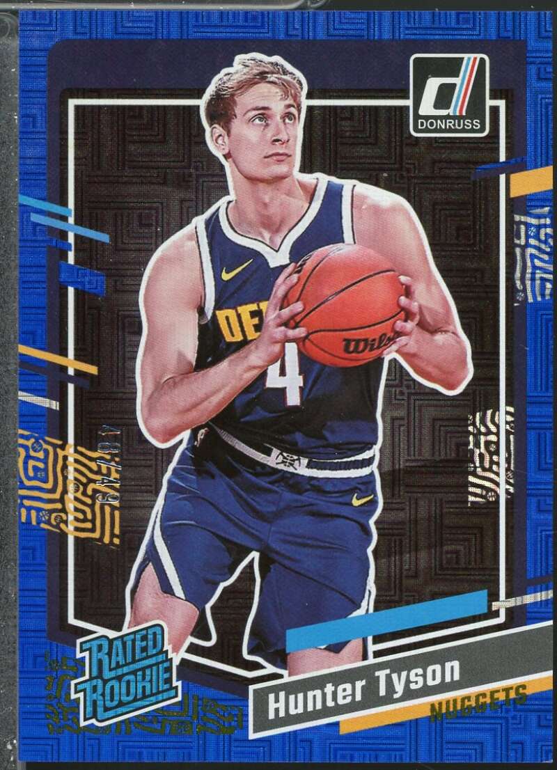 Hunter Tyson Rookie Card 2023-24 Donruss Choice Blue (48/49) #201  Image 1
