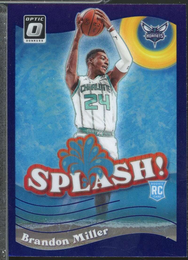 Brandon Miller Rookie Card 2023-24 Donruss Optic Splash Purple #11  Image 1