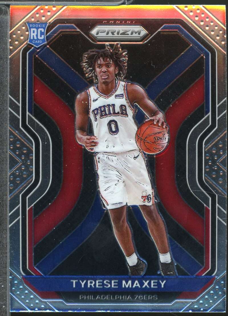 Tyrese Maxey Rookie Card 2020-21 Panini Prizm #256  Image 1