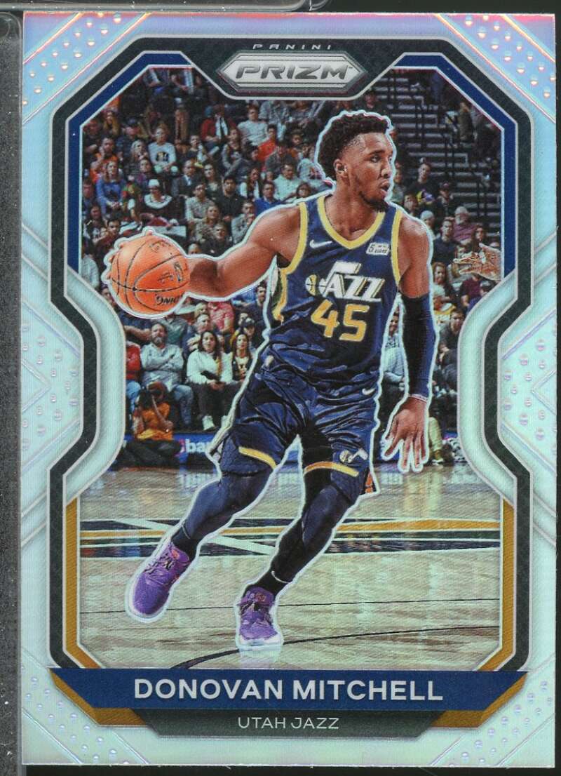 Donovan Mitchell Card 2020-21 Panini Prizm Prizms Silver #67  Image 1