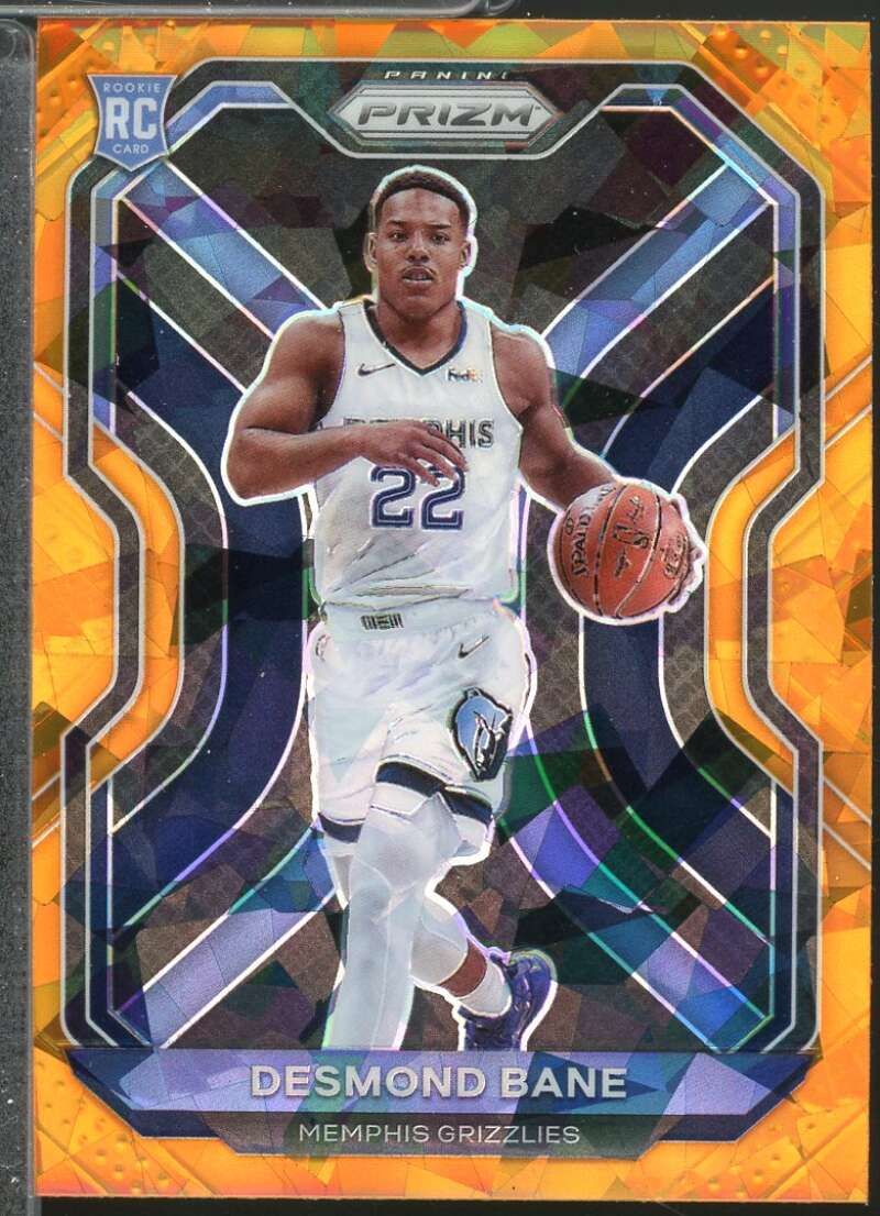 Desmond Bane Rookie Card 2020-21 Panini Prizm Prizms Orange Ice #297  Image 1