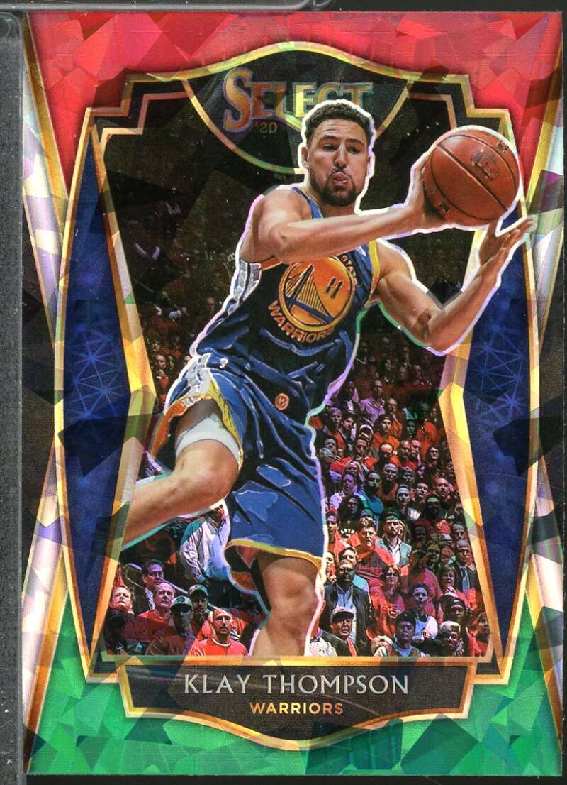 Klay Thompson Card 2020-21 Select Prizms Green White Purple #108  Image 1