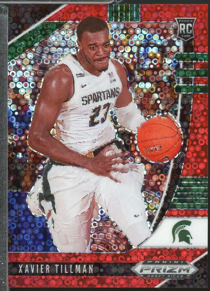 Xavier Tillman Rookie 2020-21 Panini Prizm Draft Picks Prizms Fast Break Red #62  Image 1