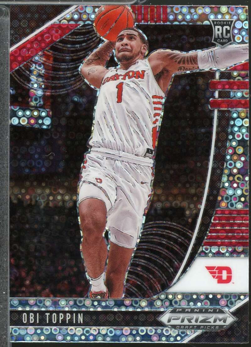 Obi Toppin Rookie Card 2020-21 Panini Prizm Draft Picks Prizms Fast Break #7  Image 1
