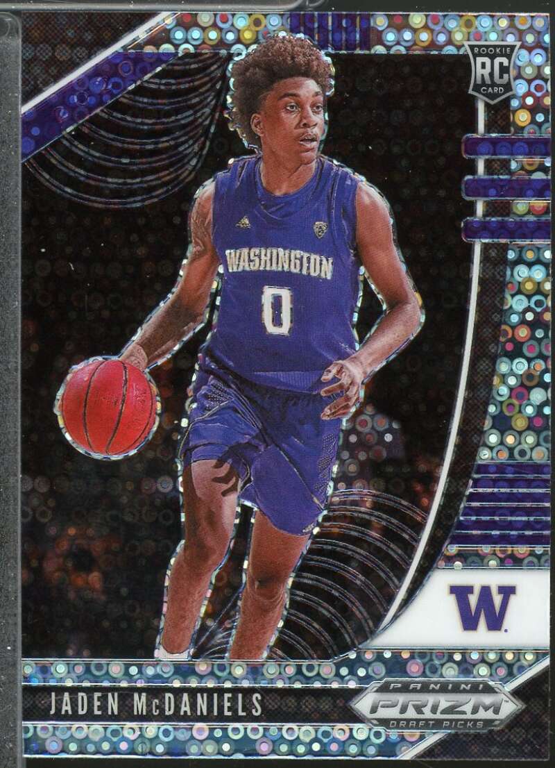 Jaden McDaniels Rookie 2020-21 Panini Prizm Draft Picks Prizms Fast Break #51  Image 1