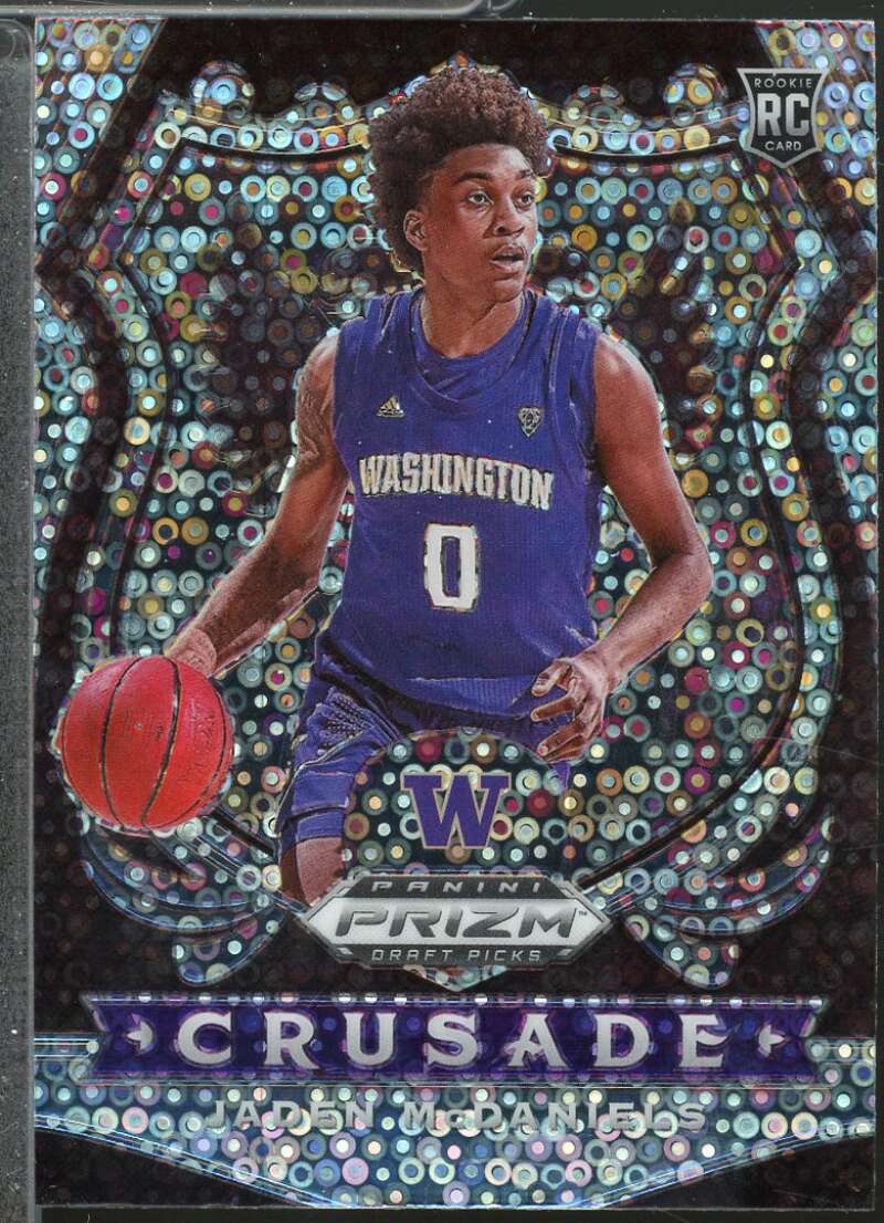 Jaden McDaniels CR Rookie 2020-21 Panini Prizm Draft Picks Prizms Fast Break #91  Image 1
