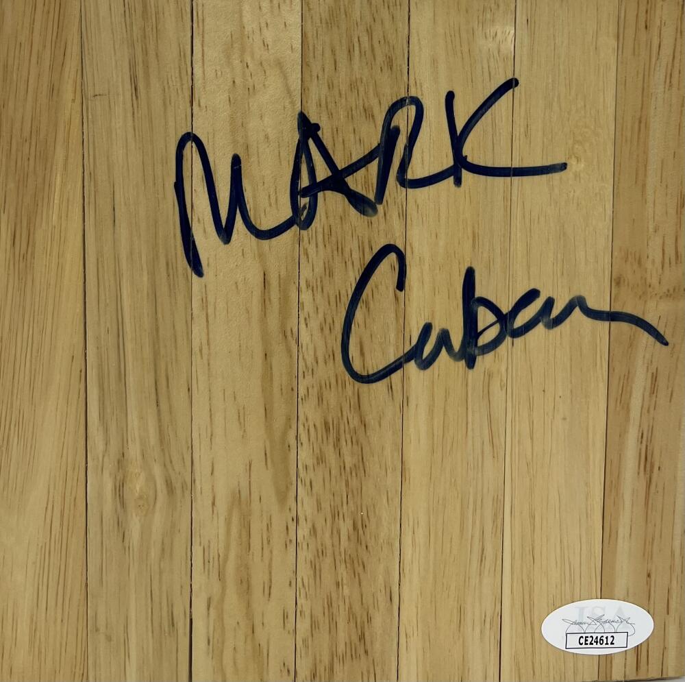  Mark Cuban Autograph Signed Floorboard Wood Plank JSA Authentic Image 1