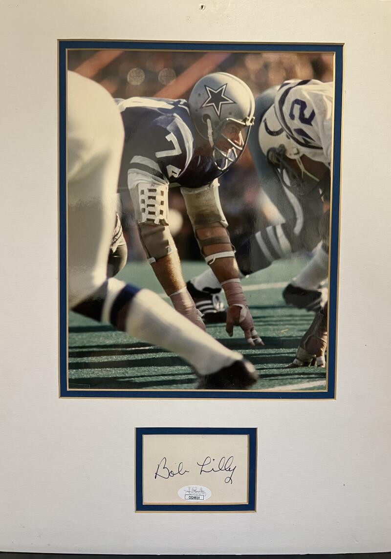 Bob Lilly Autograph Signed Dallas Cowboys  JSA Authentic Image 1