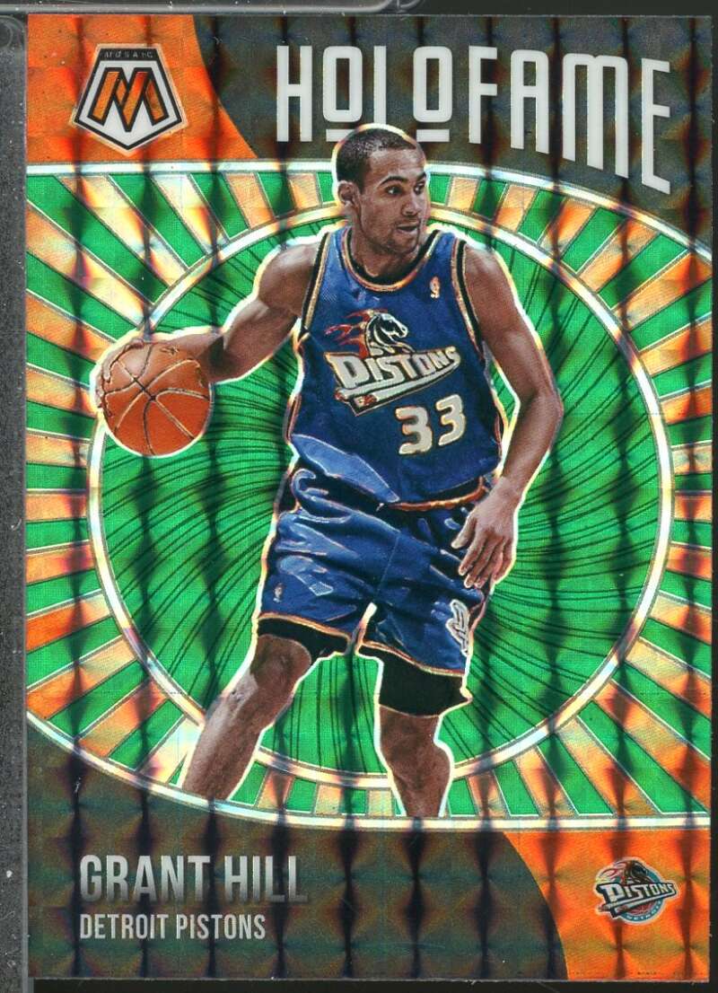 Grant Hill Card 2020-21 Panini Mosaic HoloFame Mosaic Green #16  Image 1