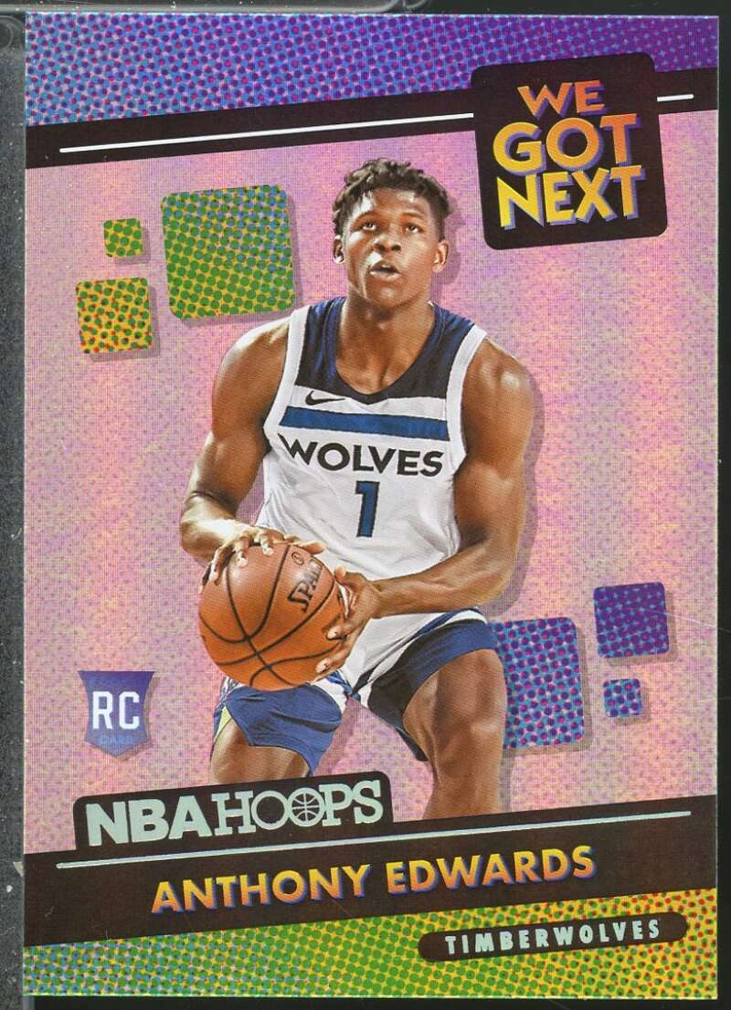 Anthony Edwards Rookie Card 2020-21 Hoops We Got Next Holo #1  Image 1