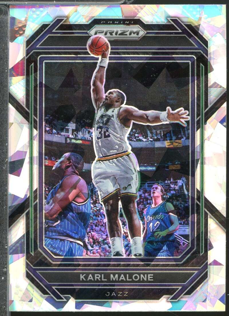 Karl Malone Card 2022-23 Panini Prizm Prizms Ice #284  Image 1