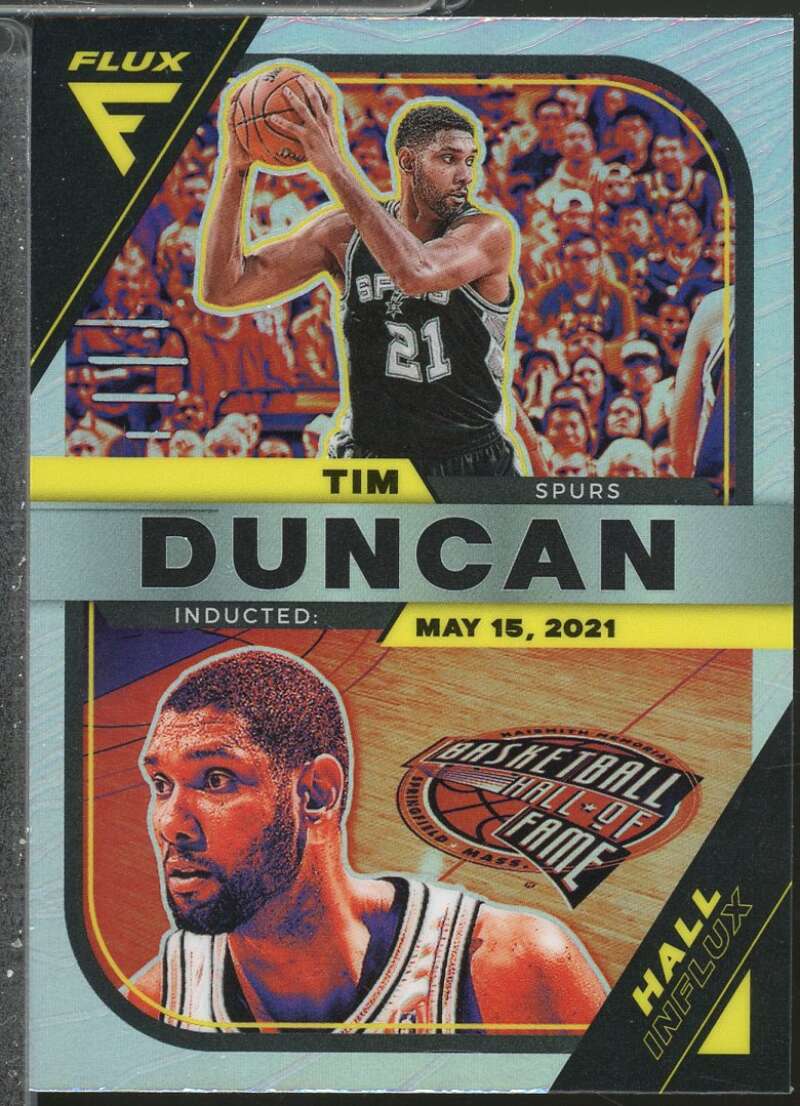 Tim Duncan Card 2022-23 Panini Flux Hall Influx Silver #3  Image 1