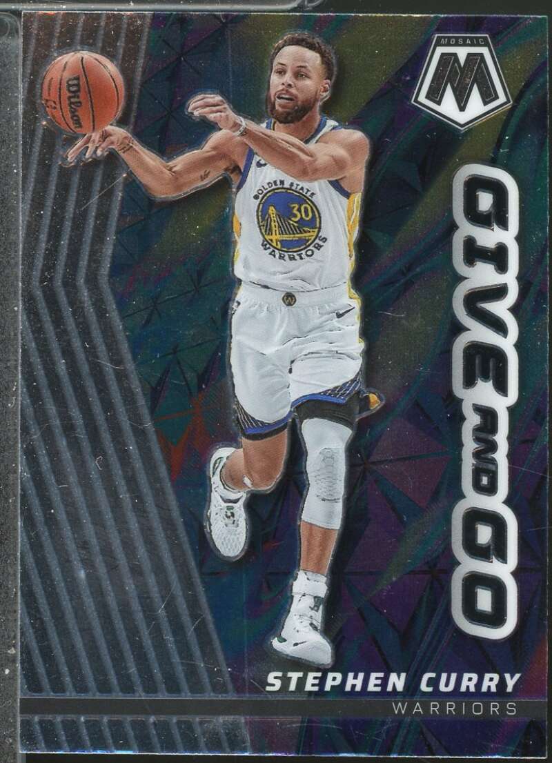 Stephen Curry Card 2022-23 Panini Mosaic Give and Go #11  Image 1