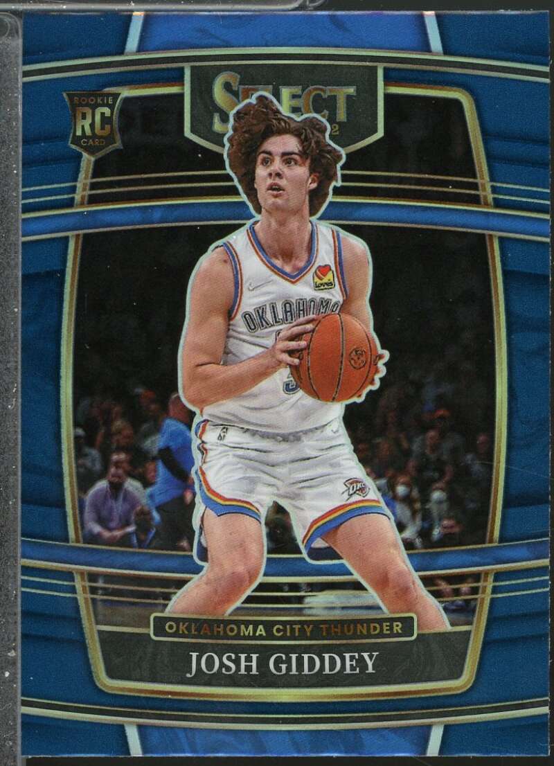 Josh Giddey Rookie Card 2021-22 Select Prizms Blue #58  Image 1
